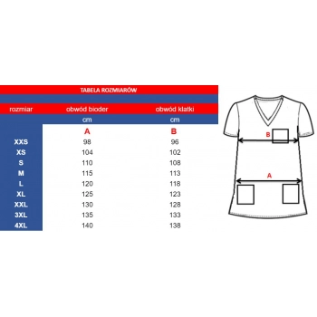 Bluza medyczna 100% bawełna + twój tekst lub nadruk na kieszeni, 6 modeli do wyboru